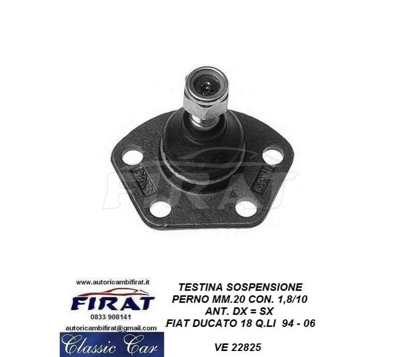 TESTINA SOSPENSIONE FIAT DUCATO 18 Q.LI 94 - 06 (22825)